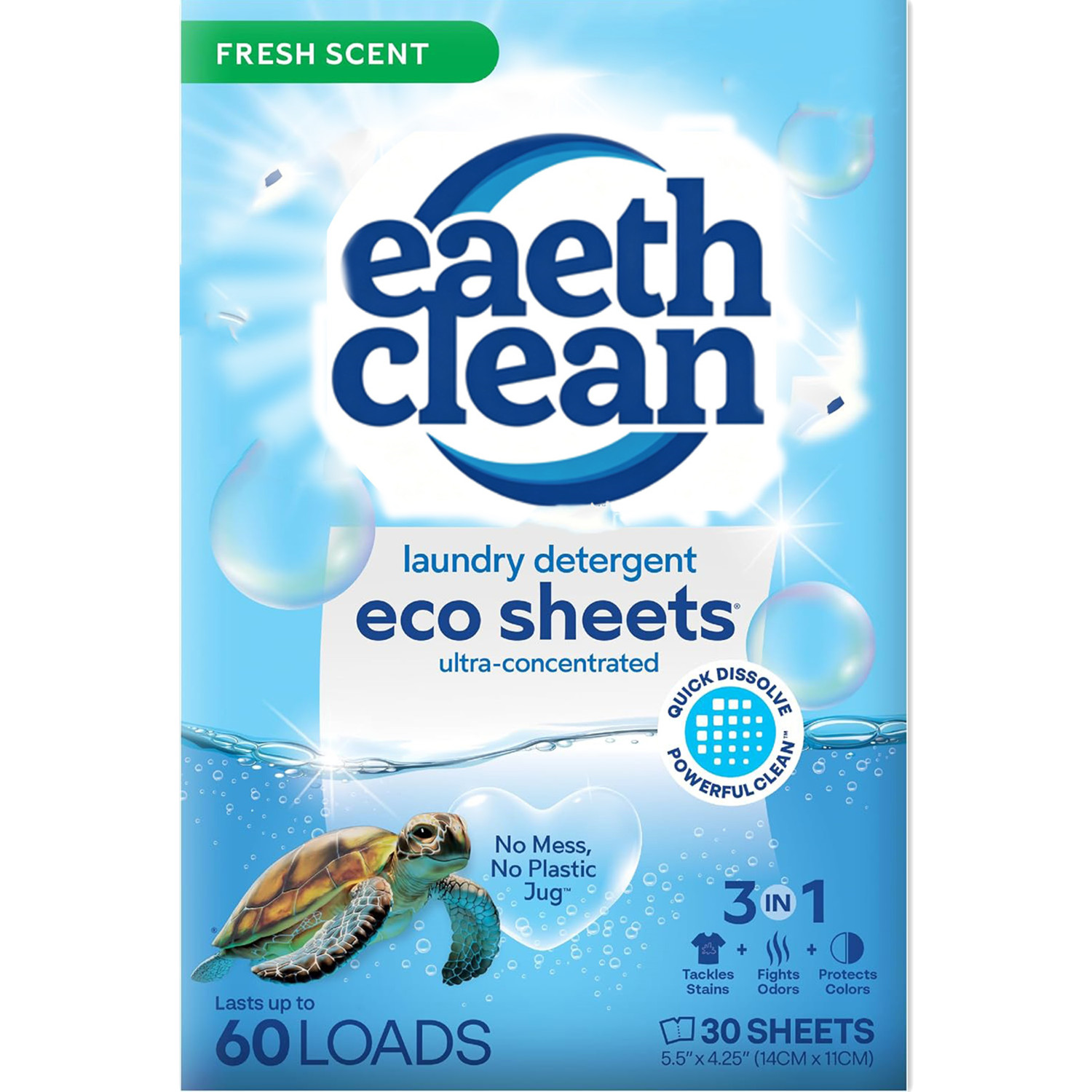 Laundry Strip Eco - 30PCS Laundry Detergent Sheets Fresh Scent