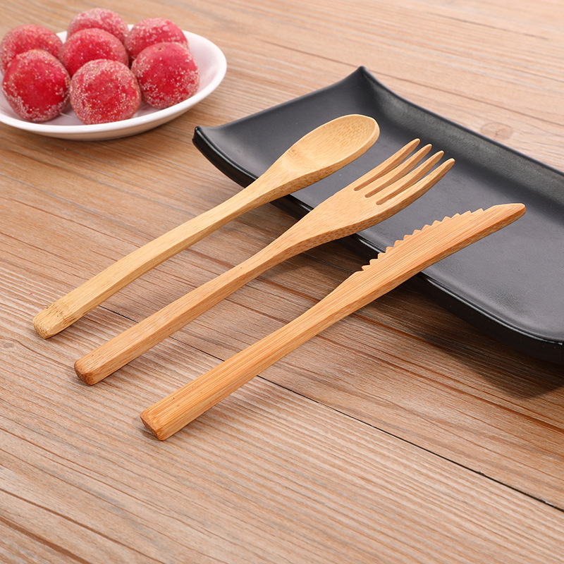 3pcs/set Bamboo Cutlery Set wi - огляд і ціна Bamboo Cutlery Travel