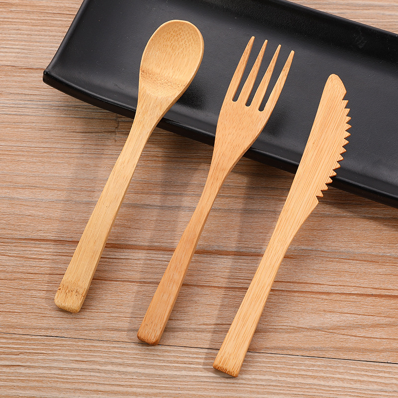 3pcs/set Bamboo Cutlery Set wi - огляд і ціна Bamboo Cutlery Travel