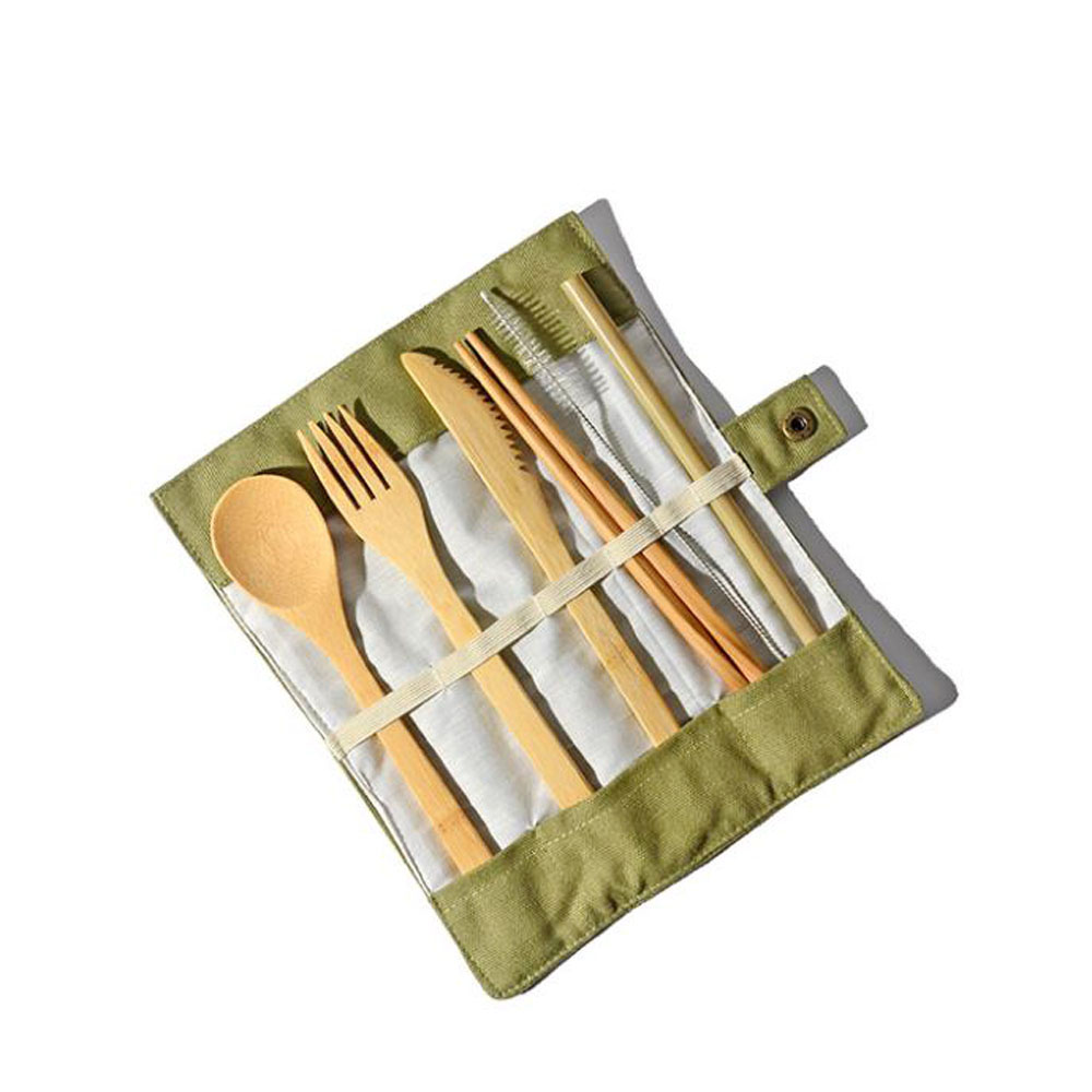 Reusable Bamboo Cutlery Set Ba - огляд і ціна Bamboo Cutlery Travel