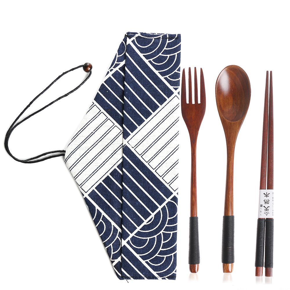 Japanese Style Cutlery Set Por - огляд і ціна Bamboo Cutlery Travel