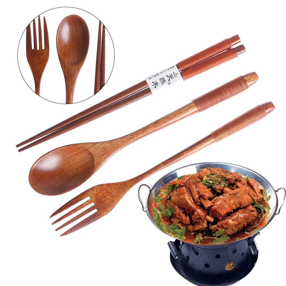 Japanese Style Cutlery Set Por - огляд і ціна Bamboo Cutlery Travel