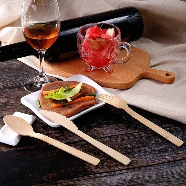 Reusable Bamboo Travel Cutlery - огляд і ціна Bamboo Cutlery Travel