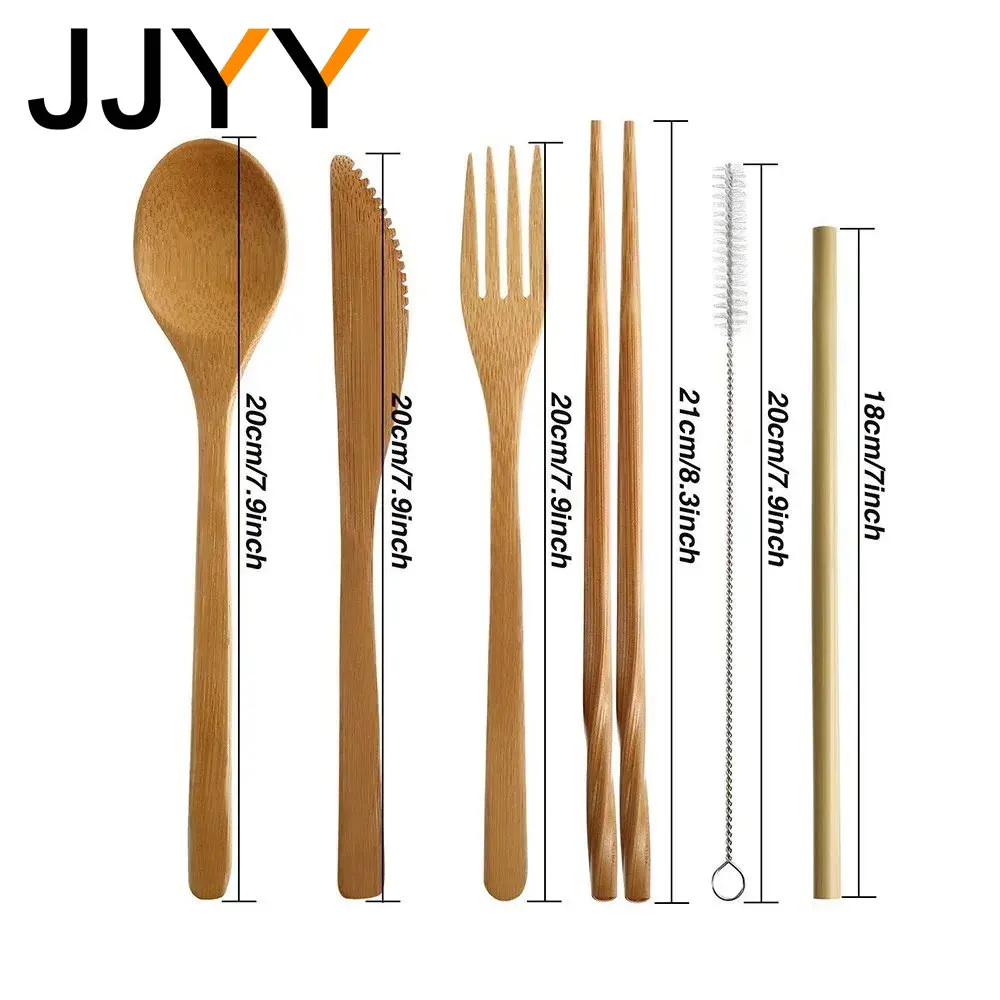 Reusable Bamboo Travel Cutlery - огляд і ціна Bamboo Cutlery Travel