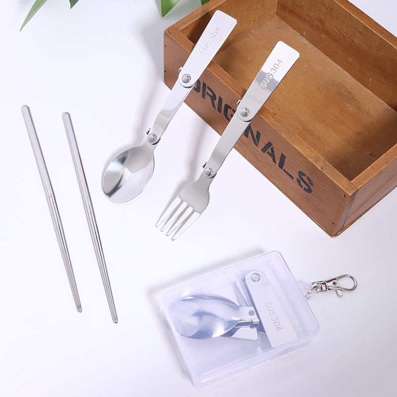 1PC/3PCS Stainless Steel Porta - огляд і ціна Bamboo Cutlery Travel