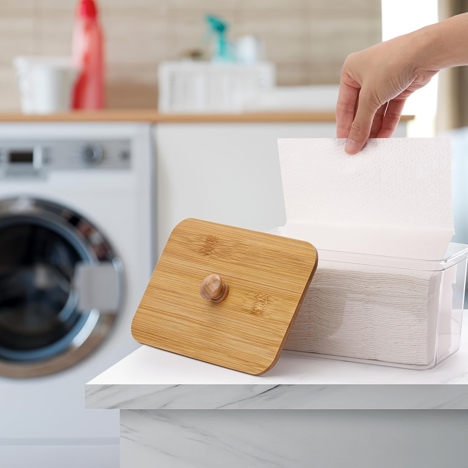 Acrylic Dryer Sheet Holder Con - огляд і ціна Laundry Strip Eco